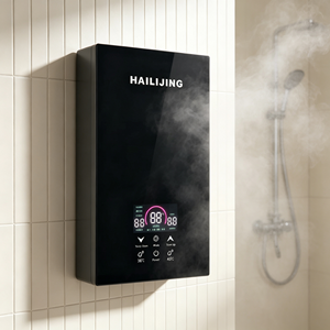 Chauffe-eau électrique instantané 5500W, classe <span class=keywords><strong>d</strong></span>'efficacité énergétique, commande tactile, <span class=keywords><strong>chauffage</strong></span> rapide intelligent, autoportant, IPX4, pour camping-car, hôtel, voiture - Product Image 1