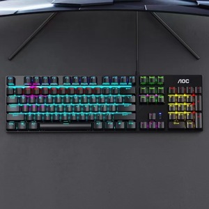 AOC GK410 Mechanical <b>Keyboard</b> <b>Wired</b> Gaming <b>Keyboard</b> For PC Laptop With Blue Switches - Product Image 2