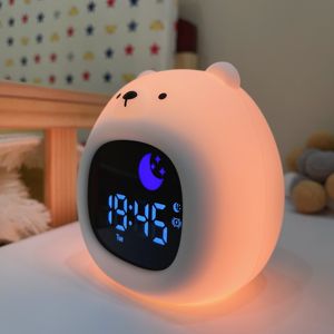 Horloge d'apprentissage du sommeil en gros avec affichage LED <span class=keywords><strong>Soleil</strong></span> Lune, machine à sons apaisants et veilleuse numérique pour bébés et enfants - Product Image 6