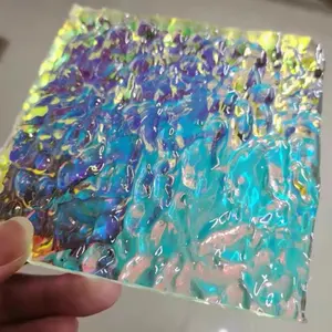 Lastra acrilica trasparente in vetro plexi iridescente lastra acrilica estrusa colata arcobaleno per la decorazione domestica artigianale