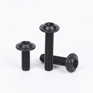 ISO 7380-2 M3 <b>M4</b> M5 M6 M8 M10 Grade 10.9 High Strength Black Oxide Carbon Steel Allen Key Bolts Socket Flange Button Head <b>Screws</b> - Product Image 4