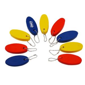 Porte-clés flottant en mousse - Flotteur ovale pour clés, idéal pour la navigation de plaisance, la pêche, la voile et les sports de plein air - Bouée porte-clés pour un récupération facile - Product Image 1
