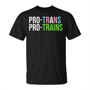 Camiseta Pro Trans Pro Trains, Ropa Promocional para Apoyar los Derechos Trans - Product Image 2