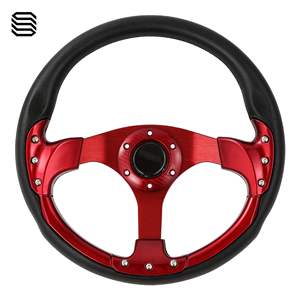 Volante Modificado de 13 Pulgadas en PU Rojo para Carros de Golf Club Car EZGO G29, Accesorios para Mejorar la Dirección - Product Image 5