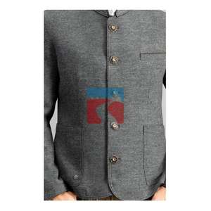 Austria hombre luz de lino marrón trachten Tirol chaqueta blazer vintage Oktoberfest bávaro alemán de Baviera (Okoberfest) - Product Image 2