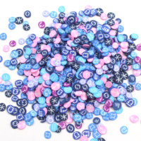 1KG Hot Selling 5mm Polymeerklei Fruitplakjes Gemengde Sprinkles Zachte Klei Slime Figuur Decoratie DIY Vulling Accessoires