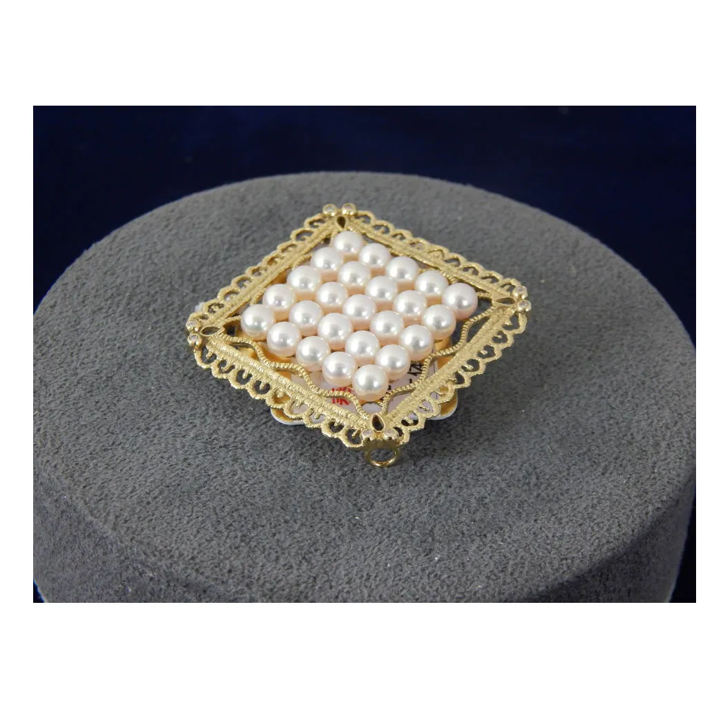 Japan pearl gold elegant bulk necklaces pendant custom design