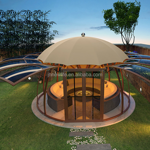 Dôme géodésique 360° pour événements, hôtel, étanche, résistant aux UV, en verre PC, PVC, type UFO, pour glamping, igloo, maison, <span class=keywords><strong>tente</strong></span> sphérique - Product Image 2
