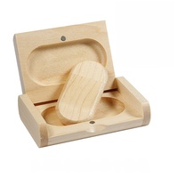 Clé USB en bois promotionnelle pas chère, de 1 Go à 128 Go, boîte en bois, clé USB, mémoire flash 2.0 3.0, clé USB en bois