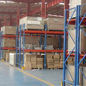 Rak palet selectif 1000kg industri 10 Meter, bingkai tegak tinggi dengan jaring kawat rak susun & rak - Product Image 2