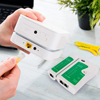 Kit d'outils de réseau multifonctionnel Portable testeur de câble Ethernet connecteur de fil dénudeur Cutter sertissage outillage ensemble pièces de télécommunications