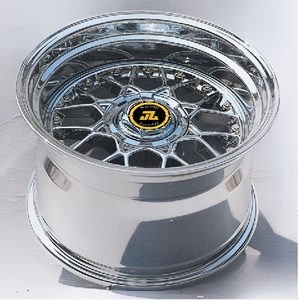 Jantes JZ en alliage monobloc 16 pouces PCD 4x100 5x100 chromées + rivets dorés, jantes forgées chromées pour Civic EK/EG AE86 MX-5 A3 Boxster - Product Image 2