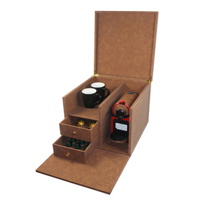 Tùy Chỉnh Cao Cấp <span class=keywords><strong>PU</strong></span> Da Vuông Hộp Lưu Trữ Cho Cà Phê Viên Nang Cao Cấp Bao Bì Cho Cao Cấp Máy Pha Cà Phê - Product Image 1