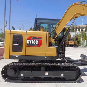 Excavadora Sany SY70 Usada, Miniexcavadora de Segunda Mano, Duradera y Económica, con Motor Isuzu y Válvula Hidráulica Kawasaki, en Venta - Product Image 3