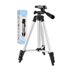 T-3110 Lightweight Portable Flexible Smart Phone Mobile Phone Holder Silver 3110 Selfie Live Broadcast Stand Tripod