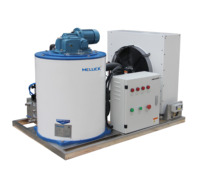 Machine à glace industrielle en flocons d'acier inoxydable 500kg de crème d'eau douce Caractéristiques de la machine à glaçons à compresseur