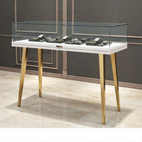 Vitrine à bijoux en verre de luxe avec éclairage LED - Taille et couleur personnalisables