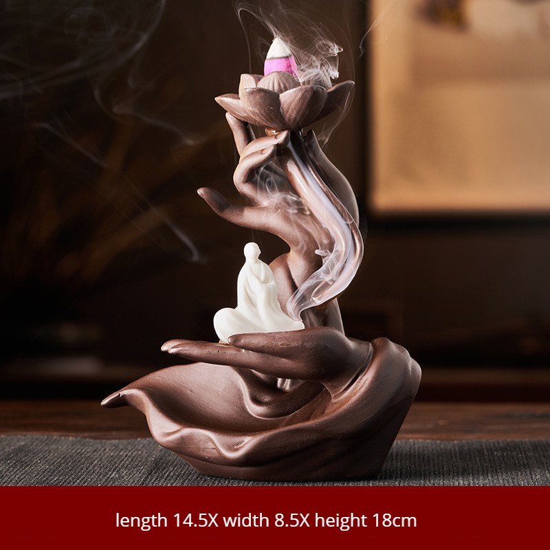 Main de Bouddha Lotus Heart (petit moine)