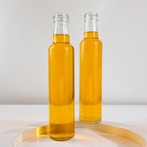 Bouteille en verre cylindrique de 275 ml à prix avantageux pour huile de cuisson, sauce chili, <span class=keywords><strong>vinaigre</strong></span>, miel, assaisonnement, huile d'olive – Fabrication chinoise sur mesure - Product Image 2