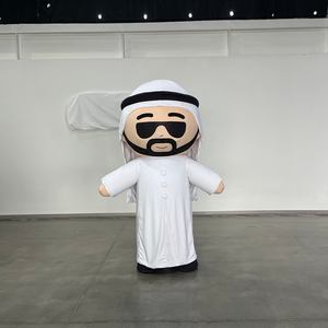 Aufblasbares Saudi-Arabien Erwachsenen-Maskottchen-Kostüm Arabisches Muslimisches Party-Maskottchen-Kostüm Oman Arabischer Mann Maskottchen-Kostüm Zeichentrickfigur - Product Image 1