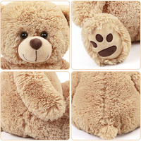 Boneka Beruang Teddy Super Lembut dari Produsen Tahun 2025 dengan Lapisan Jaring, Mata dan Kaki Bordir yang Lucu untuk Anak-Anak