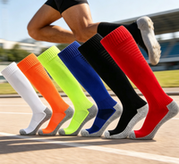 Chaussettes d'équitation longues pour jeunes et adultes, avec revers, logo personnalisé, blanches, en polyamide haute performance, rembourrées, à compression, pour l'hiver, style américain, vente en gros