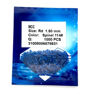 Gemme HQ Qualità 5A Spinello Blu 114 #   Gemma Sintetica di Spinello Blu Taglio Brillante ad Alta Temperatura 0.8-3mm - Product Image 2