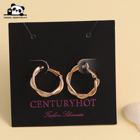 Tarjetas de presentación personalizadas con logotipo para joyería: anillos, collares, pendientes, etiquetas de cuidado y embalaje.
