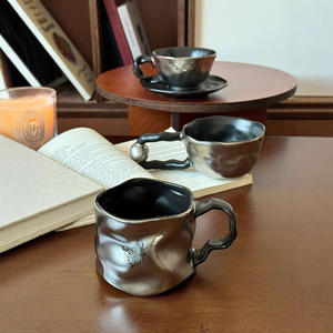 Lüks çin porselen seramik kupa Modern tasarım bulaşık makinesi mikrodalga güvenli zarif kahve/çay içme iş hediyeler için - Product Image 3