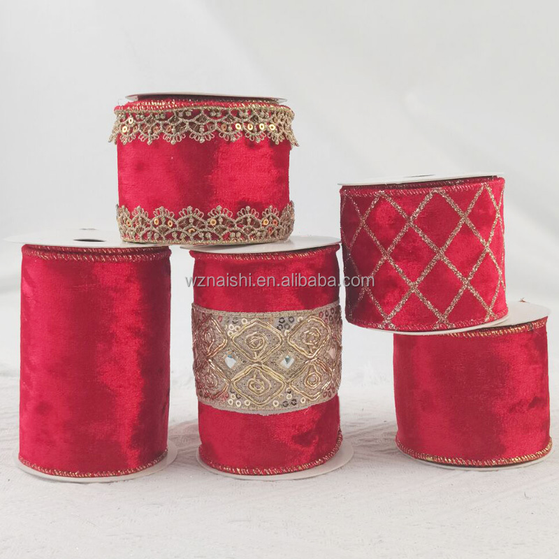 Champagne Gold Satin Ribbon - 4 Inch Wide X 22 Yards Long For Wedding & Craft Decor - View #6