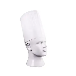 Sombrero de chef de hotel de gama alta a prueba de aceite ajustable de promoción de moda para hoteles