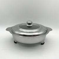 Großhandel Edelstahl Runder Speisewärmer für Buffet und Restaurant, Chafing Dishes, Speisenwärmer mit Deckel