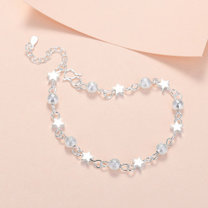 Pulsera de Cuentas de Estrella para Estudiantes, Joyería de Cobre Rojo, Tipo de Suministro ODM, Versión Coreana, <span class=keywords><strong>Unisex</strong></span> - Product Image 2