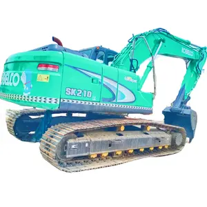 Escavadeira Kobelco Sk210 original usada Japão preço barato equipamento de esteira escavadeira de construção de 21 toneladas