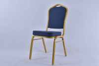 Chaises de banquet empilables pour hôtels, mariages, maison, bureau – Design traditionnel en métal durable pour extérieur et salon