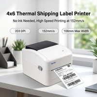 Imprimante d'étiquettes portable Xprinter XP-420B, 4 pouces (110 mm), blanc/noir, WiFi, impression de reçus A4, en stock