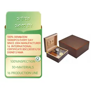 ODM reusable custom packing humidor cases handmade wooden cigarette box