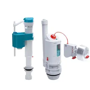 Precio barato tanque de agua mecanismo de ajuste de dos piezas de 2 pulgadas válvula de llenado de doble descarga kits de reparación de inodoro