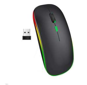 Moderno Mini Leve Rgb Compact Office Dual-mode Slim Wireless Iluminado <span class=keywords><strong>Mouse</strong></span> - Product Image 1