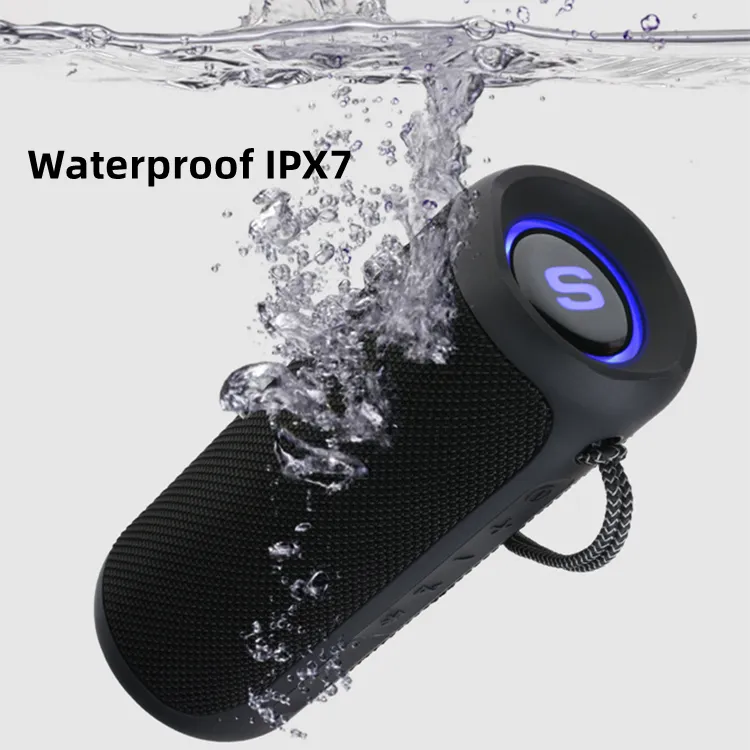 Boombox big power Super Bass Stereo Waterproof IPX7 RGB Wireless Outdoor Speaker rgb light speaker speaker tws