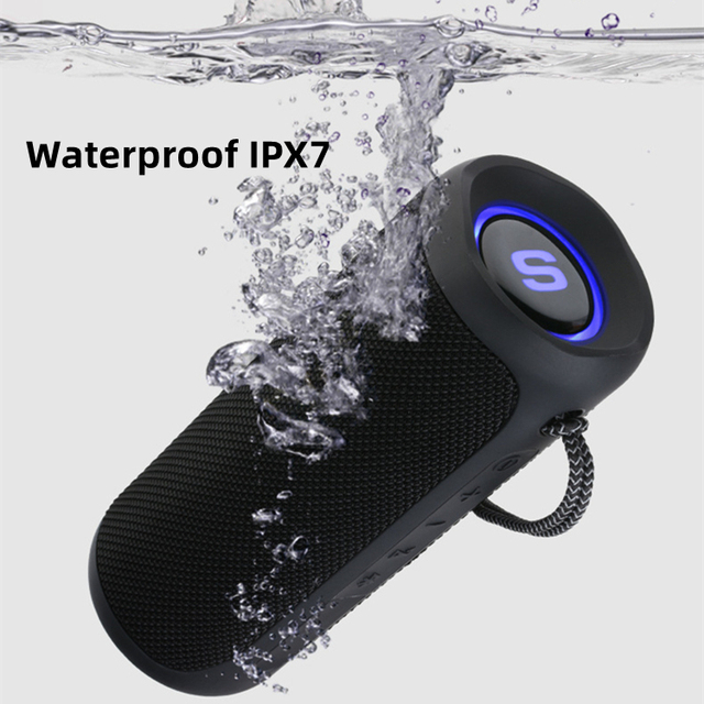 Boombox Big Power Super Bass Stereo Waterproof IPX7 RGB Outdoor Speaker Rgb Light Speaker Wireless Speaker