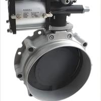 Válvula de Mariposa de Acero Inoxidable Accionada Neumáticamente con Válvula Solenoide / Interruptor de Límite / Posicionador