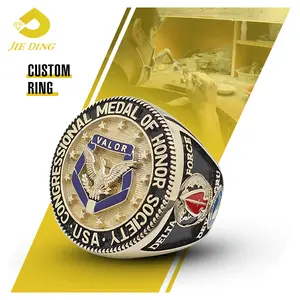 Factory Custom Personalised ring Congressional Medal of Honor Delta Force Ring