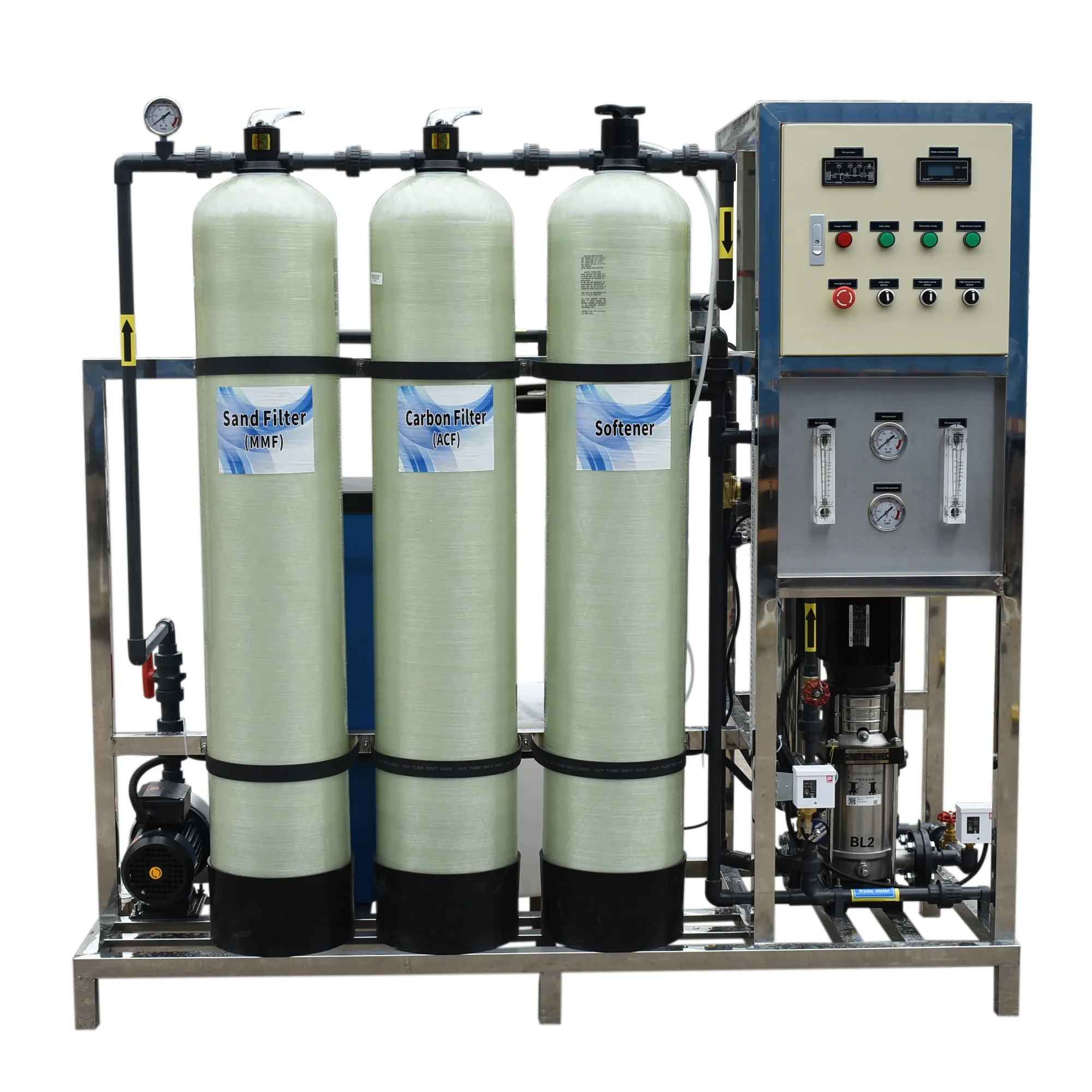 China 250 Lph Borehole Wholesale Factory Suppliers Osmosis Reverse Water Treatment Plant Ro System Machines Water plant