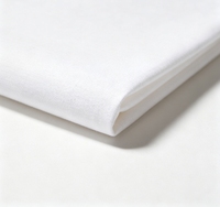 Rouleau de tissu de literie en sergé 100 % coton 300TC, résistant aux taches, qualité commerciale, blanc vierge, impression personnalisée, pour hôtels, vente en gros
