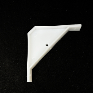مخصص 90 درجة من البلاستيك الأبيض رف الزاوية رف خزانة دعم الأقواس زاوية 90 مثلث قوس الزاوية - Product Image 2