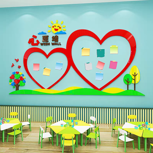 Décoration murale de souhait, décoration murale culturelle pour la <span class=keywords><strong>maternelle</strong></span>, décoration de salle de <span class=keywords><strong>classe</strong></span> pour l'école primaire, autocollants muraux en acrylique 3D - Product Image 4
