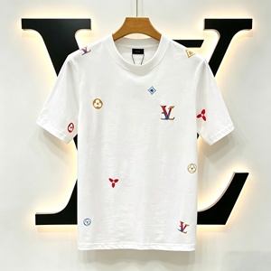 T-shirt d'été décontracté de luxe 2026 pour homme, grande taille, ample, respirant, 100 % coton, à manches courtes - Product Image 1