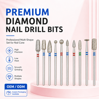Brocas de Carburo de Diamante Profesionales de Envío Rápido para Limpieza de Cutículas, Brocas Eléctricas para Manicura, Accesorios para Taladro de Uñas