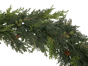 Guirlande épaisse en cèdre vert réaliste, verdure artificielle pour intérieur et extérieur, décoration de Noël pour fenêtre et fêtes - Product Image 4